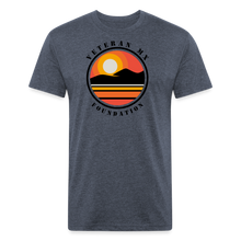 Load image into Gallery viewer, Fitted Cotton/Poly T-Shirt by Next Level - heather navy