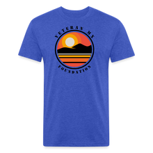 Load image into Gallery viewer, Fitted Cotton/Poly T-Shirt by Next Level - heather royal