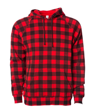 Load image into Gallery viewer, Veteran Mx Unisex Raglan Hooded Pullover with Leather Patch