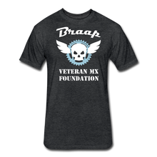 Load image into Gallery viewer, Fitted Cotton/Poly T-Shirt by Next Level - heather black