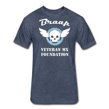 Load image into Gallery viewer, Fitted Cotton/Poly T-Shirt by Next Level - heather navy