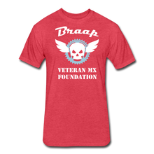 Load image into Gallery viewer, Fitted Cotton/Poly T-Shirt by Next Level - heather red