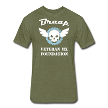 Load image into Gallery viewer, Fitted Cotton/Poly T-Shirt by Next Level - heather military green