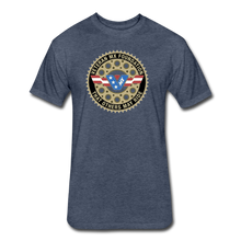 Load image into Gallery viewer, Fitted Cotton/Poly T-Shirt by Next Level - heather navy