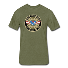 Load image into Gallery viewer, Fitted Cotton/Poly T-Shirt by Next Level - heather military green