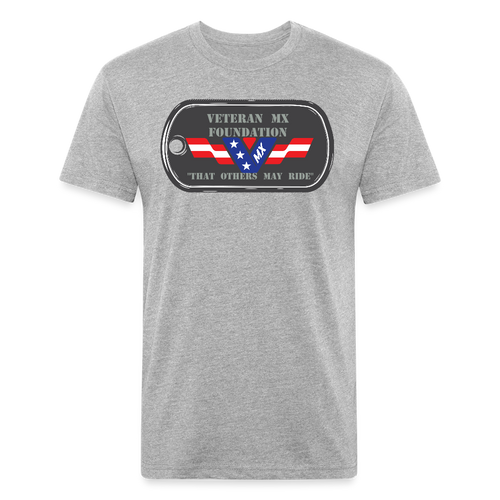 Fitted Cotton/Poly T-Shirt by Next Level - heather gray