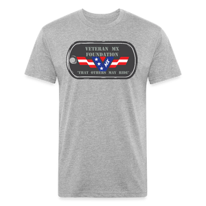 Fitted Cotton/Poly T-Shirt by Next Level - heather gray