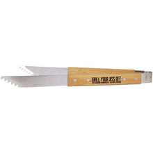 Load image into Gallery viewer, Barbecue Tongs 14&quot; Bamboo
