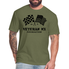 Load image into Gallery viewer, Fitted Cotton/Poly T-Shirt by Next Level - heather military green
