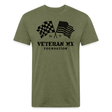 Load image into Gallery viewer, Fitted Cotton/Poly T-Shirt by Next Level - heather military green
