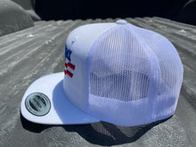 Load image into Gallery viewer, White Snapback with Color Logo
