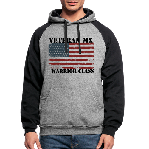 Veteran Mx Warrior Class Hoodie - heather gray/black
