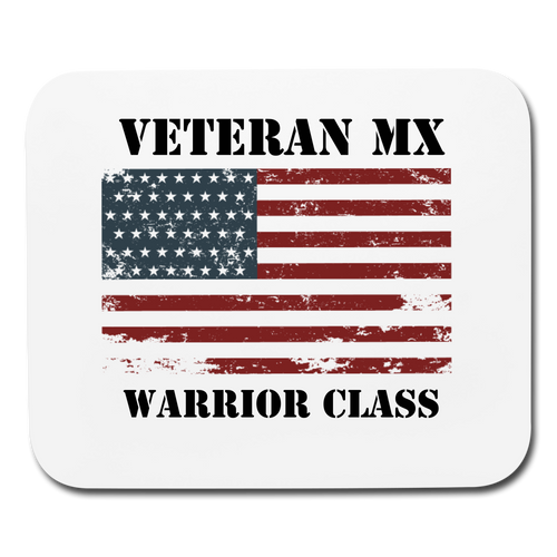 Veteran MX Warrior Class Mouse Pad - white