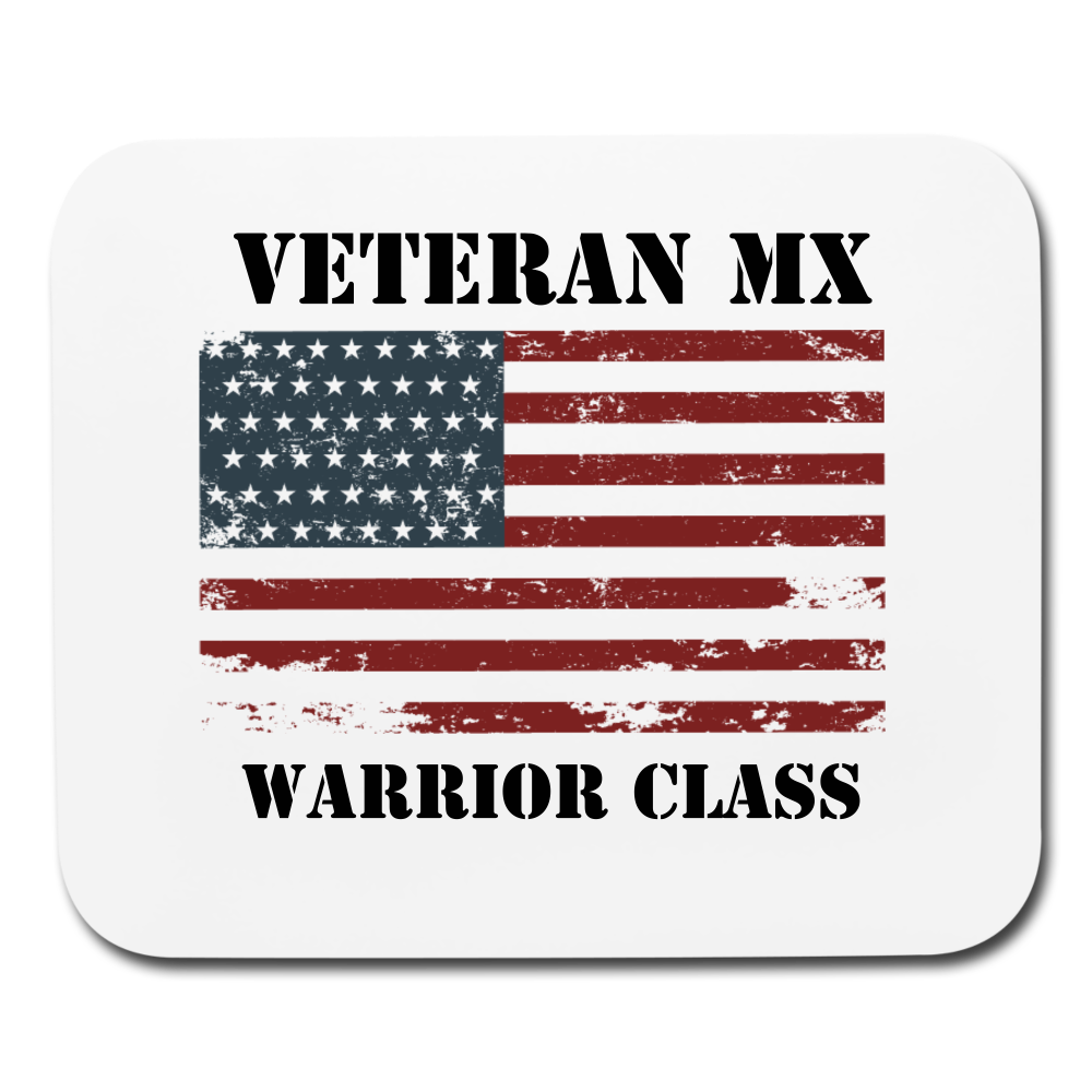 Veteran MX Warrior Class Mouse Pad - white